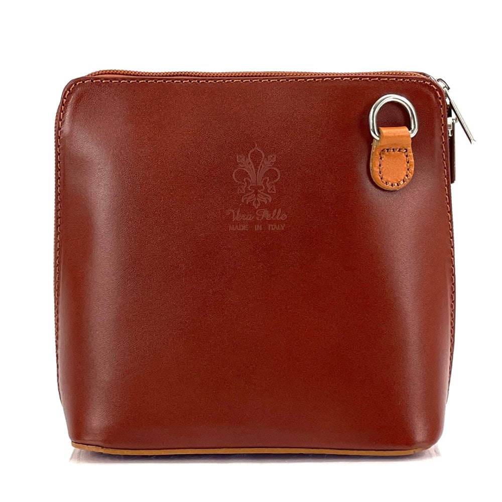 Dalida leather cross-body bag - Made In Italy
