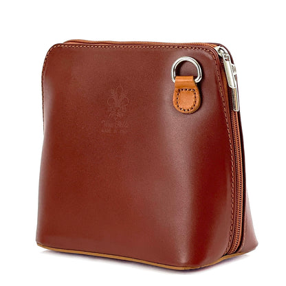 Dalida leather cross-body bag - Made In Italy