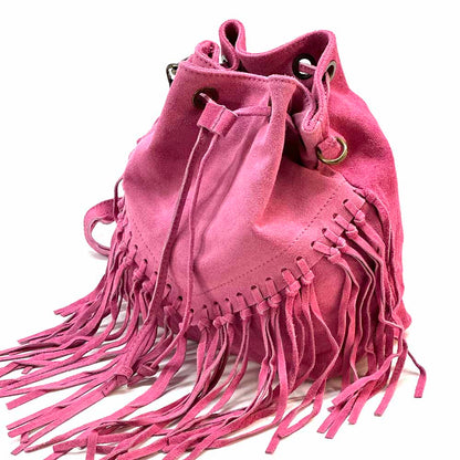 Ileana leather Bucket Bag - Made In Italy