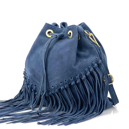 Ileana leather Bucket Bag - Made In Italy