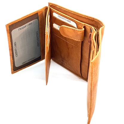 Raviero Cow Leather Vertical Wallet - made in Italy