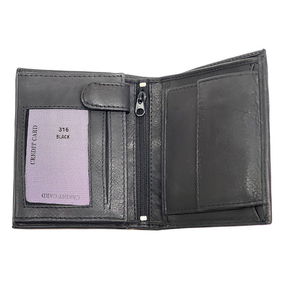 Raviero Cow Leather Vertical Wallet - made in Italy