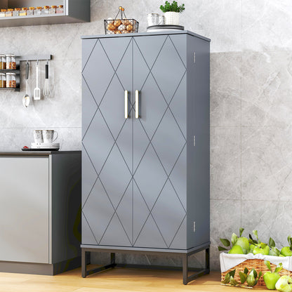 51&quot; Office Cabinet with Adjustable Shelves, Office Organization Storage Cabinet