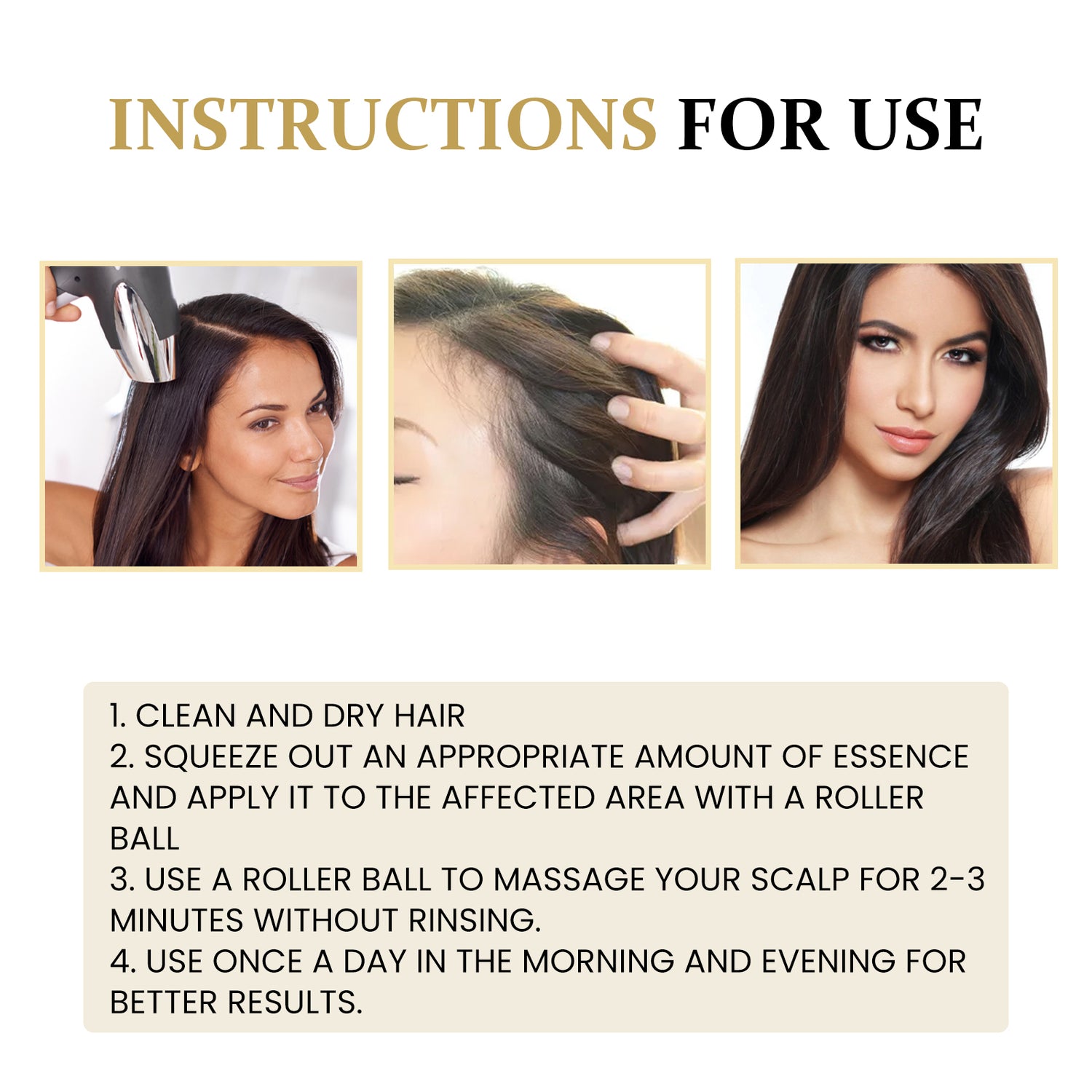 Ginseng Massage Essence, Moisturizes Scalp Strengthens Hair Prevents Loss Hair Care Essence