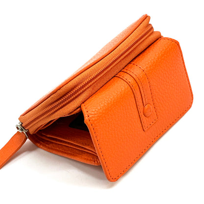 Federica leather wallet - Made In Italy