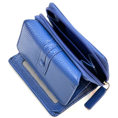 Federica leather wallet - Made In Italy