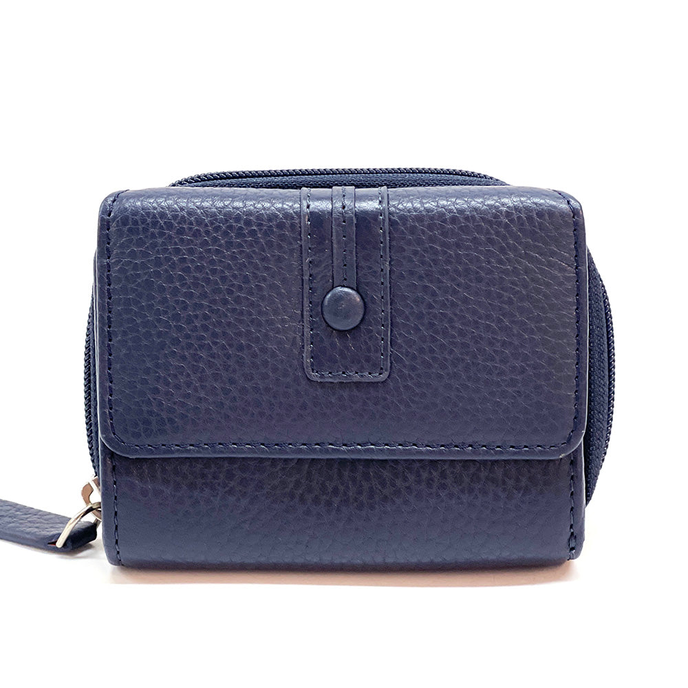 Federica leather wallet - Made In Italy