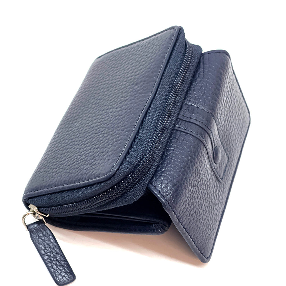 Federica leather wallet - Made In Italy
