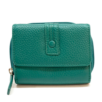 Federica leather wallet - Made In Italy