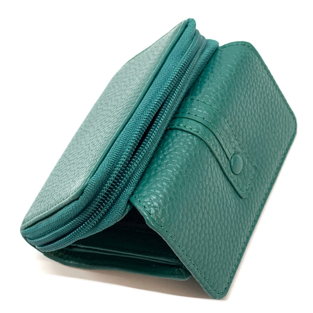 Federica leather wallet - Made In Italy