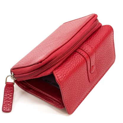 Federica leather wallet - Made In Italy