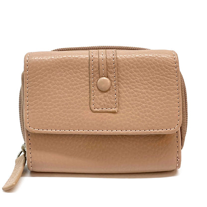 Federica leather wallet - Made In Italy