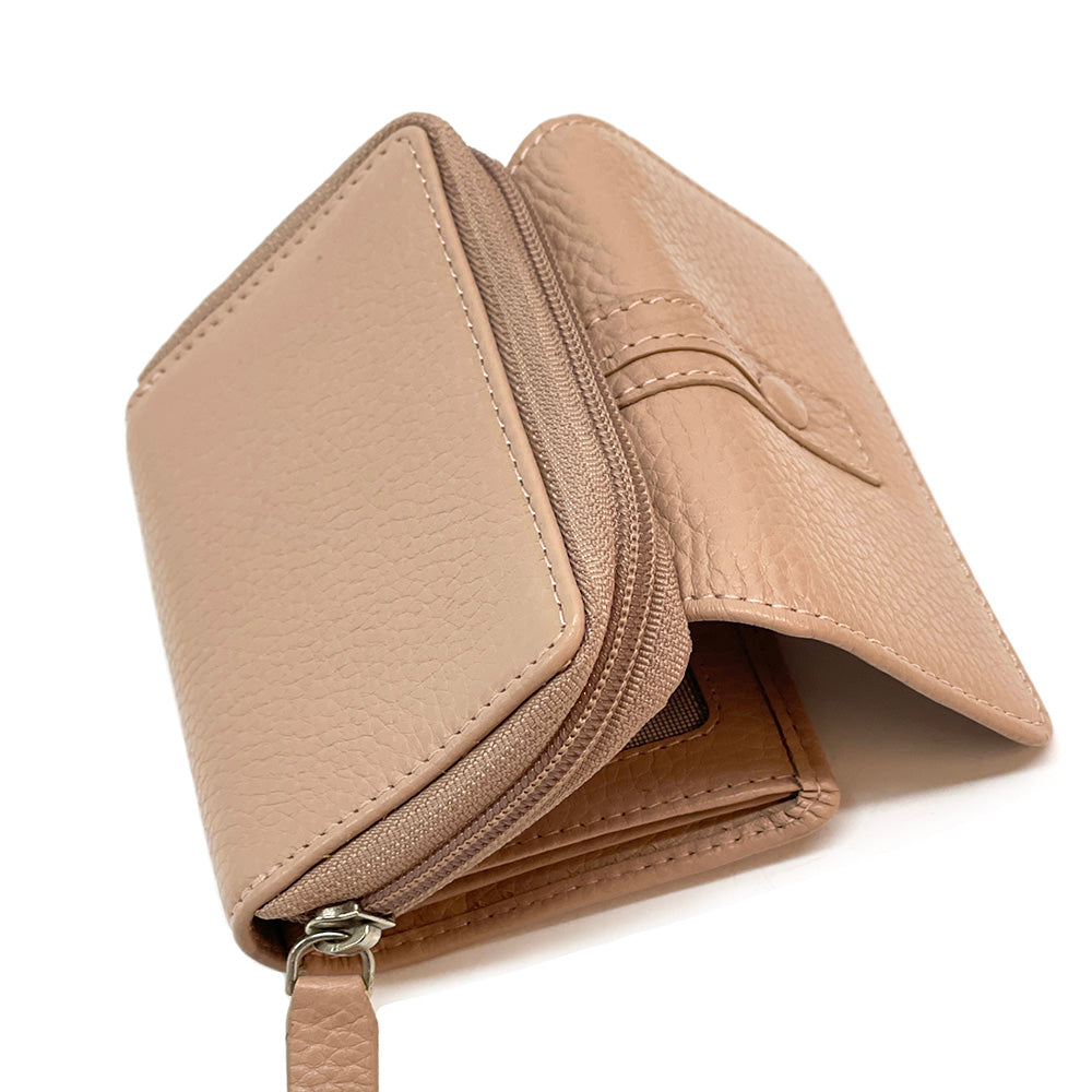 Federica leather wallet - Made In Italy