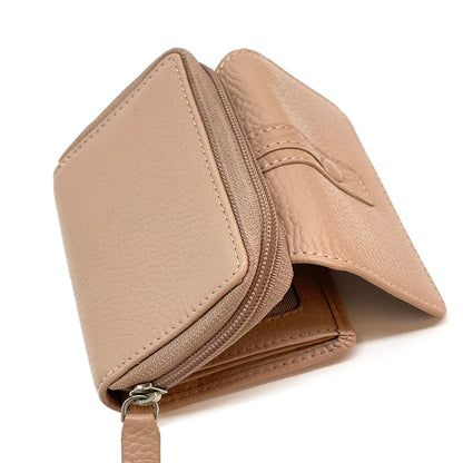 Federica leather wallet - Made In Italy