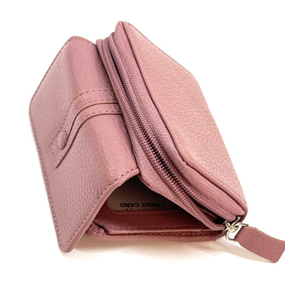 Federica leather wallet - Made In Italy