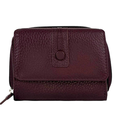 Federica leather wallet - Made In Italy