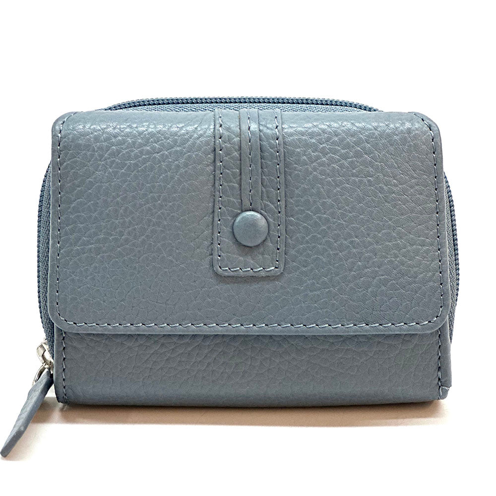 Federica leather wallet - Made In Italy