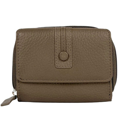 Federica leather wallet - Made In Italy