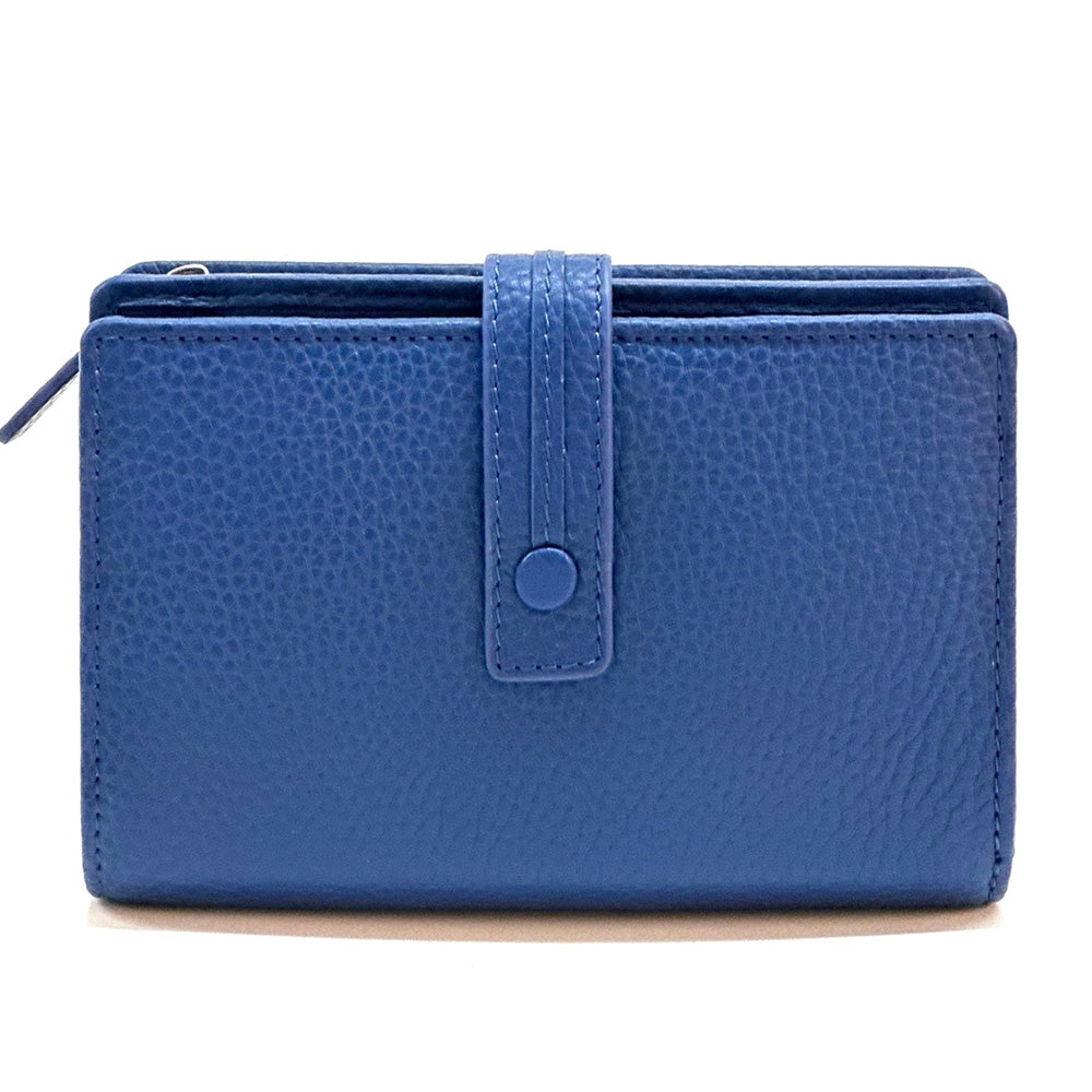 Flora leather wallet - Made In Italy