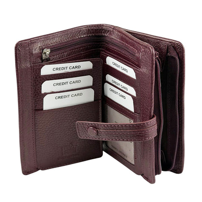 Flora leather wallet - Made In Italy