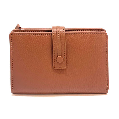 Flora leather wallet - Made In Italy
