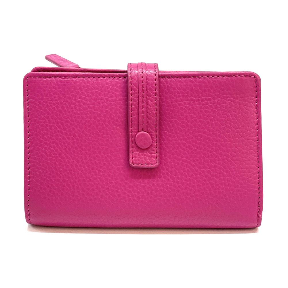 Flora leather wallet - Made In Italy