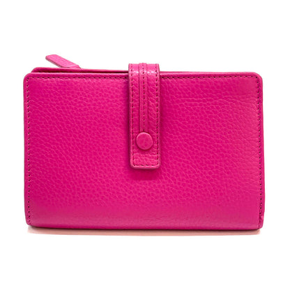 Flora leather wallet - Made In Italy
