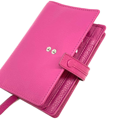 Flora leather wallet - Made In Italy