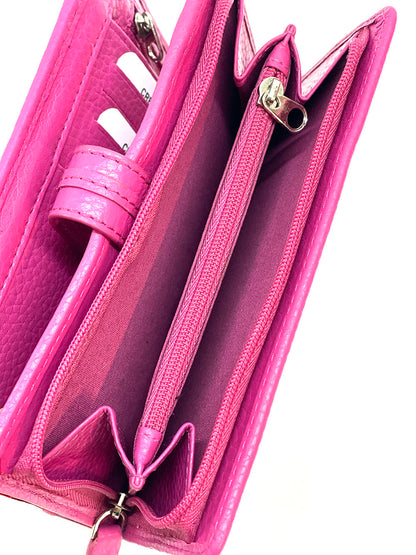 Flora leather wallet - Made In Italy
