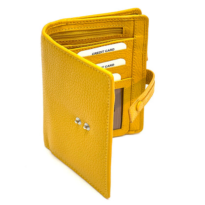Flora leather wallet - Made In Italy