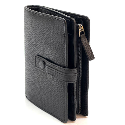 Flora leather wallet - Made In Italy