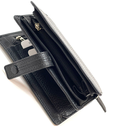 Flora leather wallet - Made In Italy