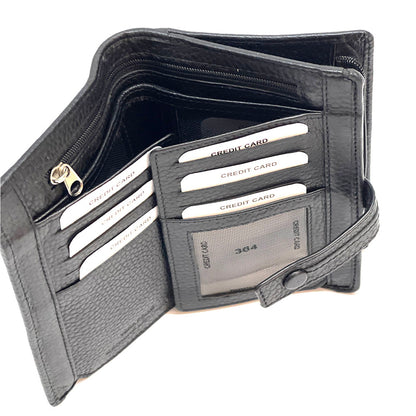 Flora leather wallet - Made In Italy