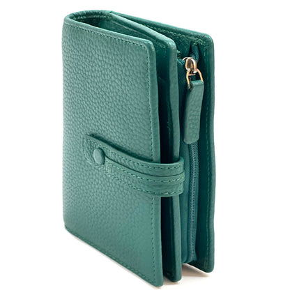 Flora leather wallet - Made In Italy