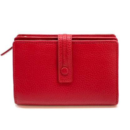 Flora leather wallet - Made In Italy