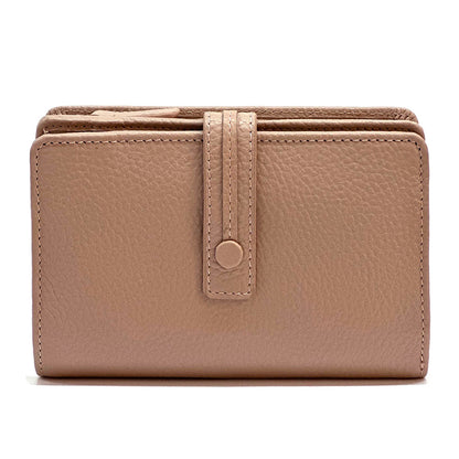 Flora leather wallet - Made In Italy
