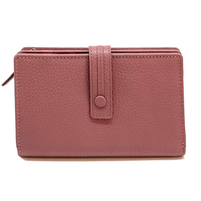 Flora leather wallet - Made In Italy