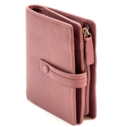 Flora leather wallet - Made In Italy
