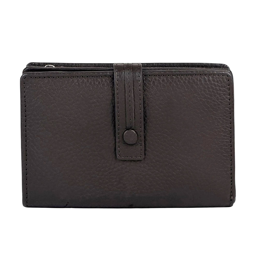 Flora leather wallet - Made In Italy