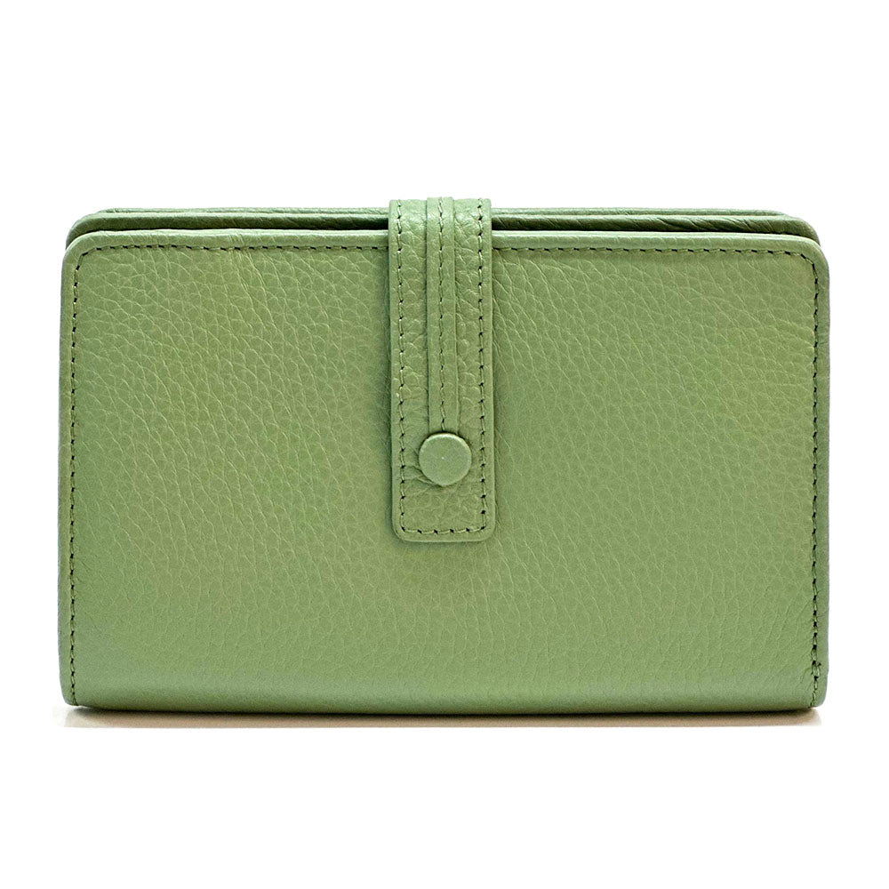 Flora leather wallet - Made In Italy