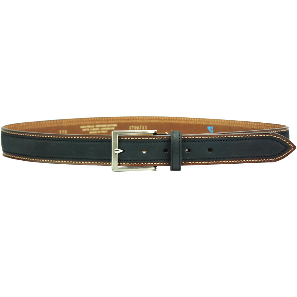 Italo Men’s Leather Belt Timeless Elegance and Functionality - Made In Italy
