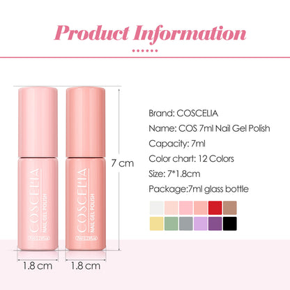 Macaron Color Round Tube Series Nail Polish Glue Nail Art Net Red Popular Color