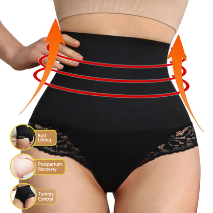 Waist Shaping Belly Control Underwear Lace Body Shaping Panties High Waist Tummy Control Shapewear