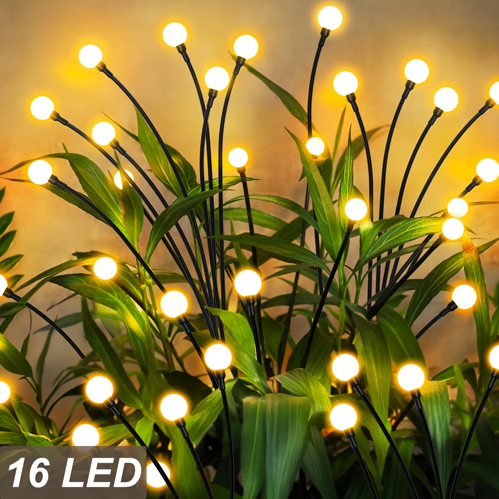 6-Pack 48 LED Solar Garden Lights, Solar Swaying Light