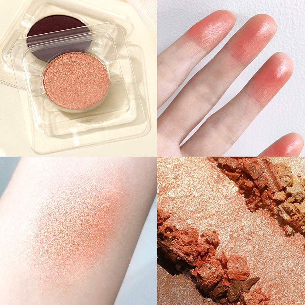 QIBEST Monochrome Eye Shadow Nude Makeup Earth Color Pearl Matte New Color Wine Red Earth Color Stage Makeup