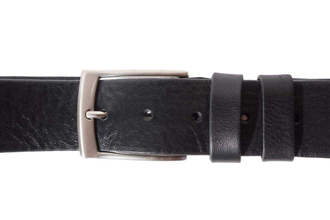 Italian Handmade Full-Grain Leather Belt 4 cm - Made In Italy