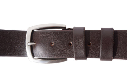 Italian Handmade Full-Grain Leather Belt 4 cm - Made In Italy
