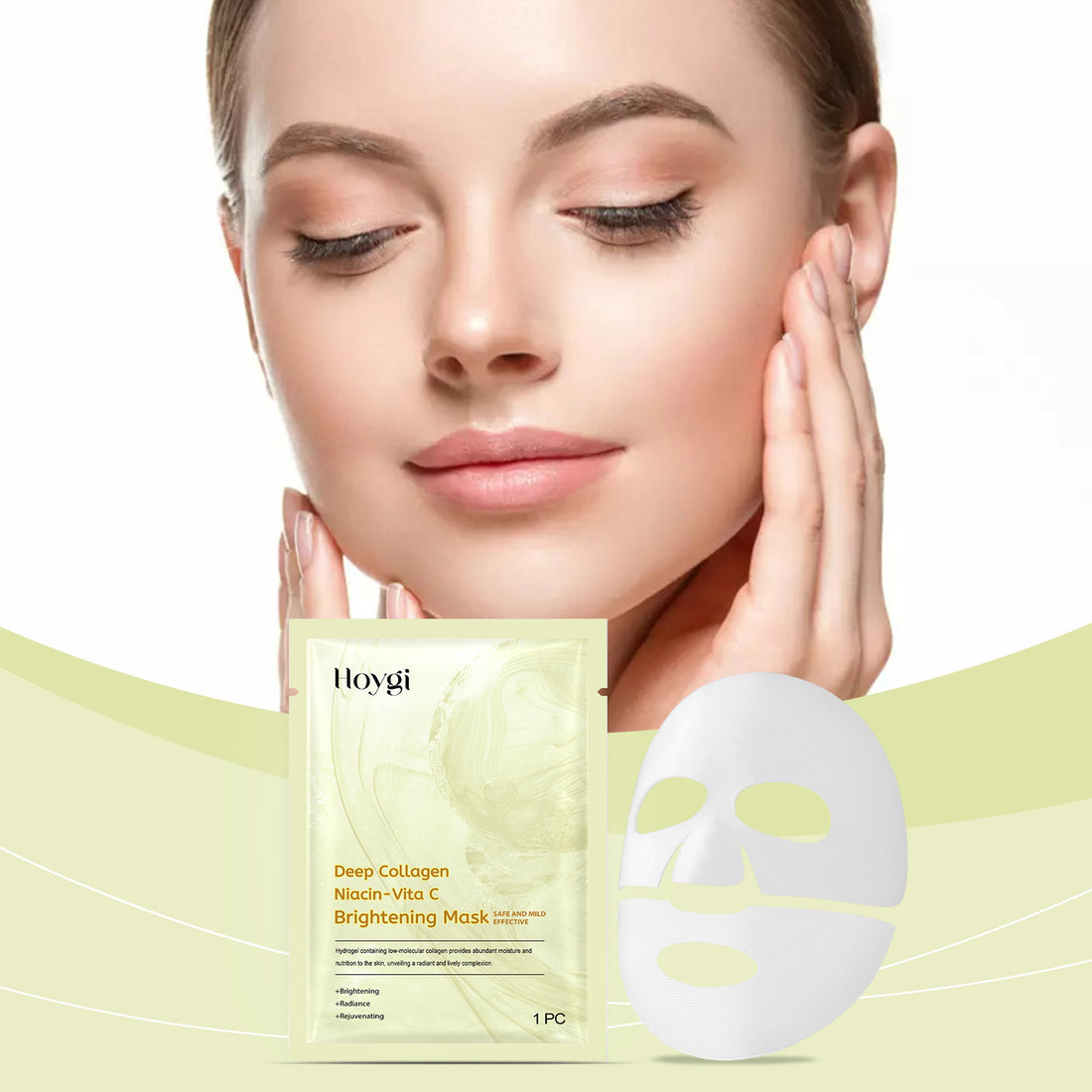 Nicotinic Acid Vitamin C Whitening Mask (Bag) Facial Moisturizing, Hydrating, Tender, Anti-Wrinkle, Repairing And Brightening Skin Care Mask