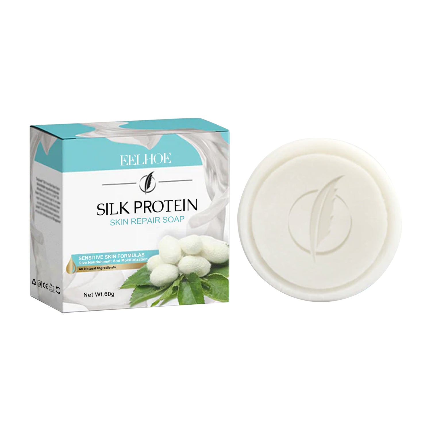 Protein Repair Cleansing Soap Cleans Pores, Lightens Acne Dark Spots, Moisturizes Brightening Face Wash Soap