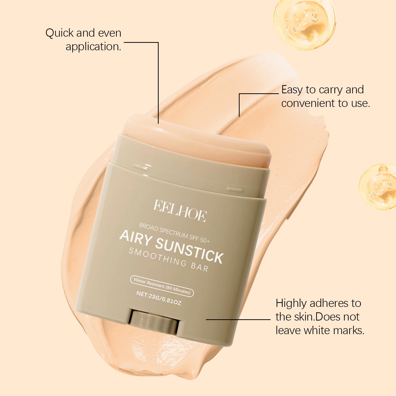 Refreshing And Moisturizing Protective Stick: Summer Moisturizing And Caring For Radiant Skin, Refreshing And Non-Greasy Protective Stick